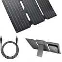 Portable Foldable 30W Solar Panel Charger for Outdoor Camping Solar Battery Charger 18 V IP65 Waterproof High Efficiency Solar Panel Kit DC for Portable Power Station USB Charger, Type C
