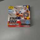Stair Edge Protector 24 Ft - Gray Rubber Edge Trim for Steps - Stair Nose Molding - Rubber Nose Trim - Fit for Indoor and Outdoor - Non Slip and Waterproof