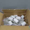 White Track Lighting Fixture Ceiling, Modern Track Light Fixtures Kitchen, 8-Light Rotatable LED Track Lights, Semi Flush Wall Sconces Lighting for Dining Room/Hallway(GU10 Socket, Bulb Not Included)