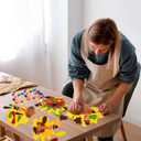 80UncleKimby 16Pcs Thanksgiving Crafts - Fall Turkey DIY Felt Art Kits Bulk for Party