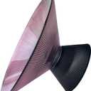 Tapered Glass Decorative Bowl(Purple), 9.8 Inches Handblown Glass Bowl with Modern Two-Tone Cone Shape,Decorative Fruit Bowl for Home Decor, Table Centerpiece, Kitchen Island, and Dining Decor, Medium Large