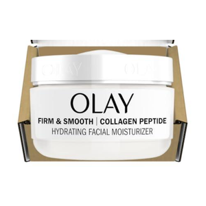 Olay Firm & Smooth Collagen Peptide Face Moisturizer, 2 oz Fragrance Free Firming Face Cream for Hydration and Skin Renewal, Recyclable Eco Jar Packaging