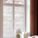 Artscape Old English 36 x 72 Inch Window Film, Made in USA  Provides Privacy, Non-Adhesive, Textured Leaded Glass Pattern, UV Protection, Easy to Apply and Removable