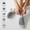 CS CELERSPORT 5 Pairs Women's Ankle Running Socks Cushioned Athletic Sport Socks with Tab (Pink, S)