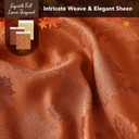 Biscaynebay 2 Packs Fall Tablecloth Rectangle Tables 60x84''-Rust Thanksgiving Autumn Harvest Gathering Jacquard Fabric Damask Table Cloths Kitchen Dinner Dining Outdoor Picnic Holiday Parties