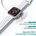 Upgraded Apple Watch Charger, Magnetic Fast Charger, USB C Charger Block Plug Adapter with 6FT iWatch Portable Wireless Fast Charging Cable Cord for iWatch Series Ultra/9/8/7/6/SE/SE2/5/4/3