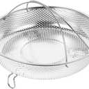 Ciieeo Stainless Steel Steamer Basket Handle Expandable Veggie Steamer Insert for Pot Multi-Function Kitchen Accessory for Cooking Vegetables Seafood