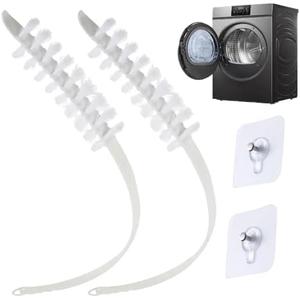 Washing Machine Set, Front-Mounted Washing Machine Cleaning Tool Accessory -2 Drum Gap Cleaning Brush for Removing Cotton lint Debris and Stains in Narrow Spaces and Gasket Rubber Seal Dryer (5 Pcs)