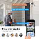 Dual Lens Outdoor Cameras 2.5K/5MP House Cameras Wired Plug-in | Wireless WiFi Camera with Audio and Video,PTZ,Auto Tracking,7/24 Recording,Color Night Vision,Cloud & SD Card Storage.