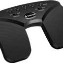 Donner Wireless Page Turner Pedal, Rechargeable Music Page Turner foot pedal for Tablets Phone, Black