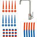 Faucet Stickers Hot and Cold Stickers for Faucet Waterproof Hot and Cold Indicator Bathroom Faucet Stickers Hot and Cold Signs for Kitchen Bathroom Hotel School Restaurant (80)