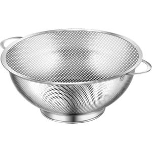 Kaishun Colander Stainless Steel 3-Quart, Strainer for Kitchen Food