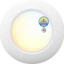 6 Inch LED Low Profile Disk Light with Dust to Dawn Sensor, 120VAC, 15W, 5CCT Color Changing, 1000LM, Non-Dimmable, ETL, Shower Rated Screw in Photocell Ceiling Light, White/1 Pack