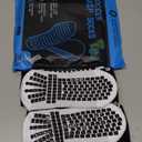 Lux Dual Grip Socks - Soccer Grip Socks for Men and Women. GripArray Performance & Comfort (Large, Black (2 Packs))