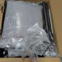 Hiaksedt 50 x 50 inch Baby Playpen with Mat Small Playpen for Babies and Toddlers Baby Fence Playards (Dark Gray + Mat)