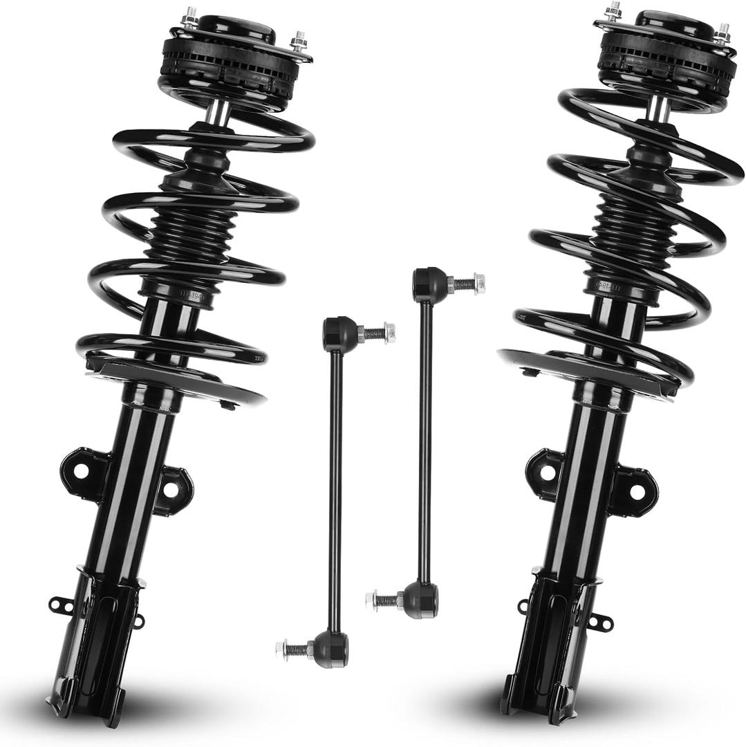 Front Struts Shock Absorber Sway Bar Links Kit Fit for Chrysler Town & Country 2008-2016, for Dodge Grand Caravan 2008-2016, Replace 171128L 171128R K7258 (4Pcs)