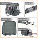 Lollimeow Expandable Cat Carrier Backpack for Large Cats - Airline Approved Pet Carrier Backpack for Small Dogs, Hiking & Travel, Waterproof with Breathable Mesh, 22lbs Capacity (Dark Grey, Large)