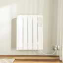 800w Convection Wall Panel Heater-Electric Heater for Indoor Use, Quiet Fan-less Design, Energy Efficient Heating with ECO Mode, Remote Control, 24h Timer, Child Lock