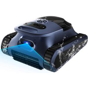 Sat30 Sonar Navigation Pool Vacuum for Inground Above Ground Pools, Climb Stairs Pool Cleaner with 3 Modes, Powerful Suction, Self-Parking, Wall&Waterline Cleaning Pool Robot, Clean Up to 2150 Sq.Ft