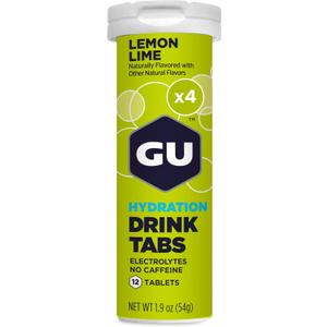 GU Energy Hydration Electrolyte Drink Tablets, Enhanced Endurance Sports Drink for Running, Cycling, Triathlon, 4-Count (48 Servings), Lemon Lime