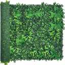 ODTORY Artificial Greenery Wall Panels: 50'' x 120'' UV-Anti Faux Greennery Grass Wall Privacy Backdrop Fence Screen for Garden Fence Covering Privacy, Outdoor Indoor Home Decor