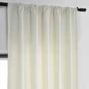 HPD Half Price Drapes Dobby Linen Light Filtering Curtains for Bedroom 50 X 108 (1 Panel), Rod Pocket Curtains for Living Room Home Decor, Off-White