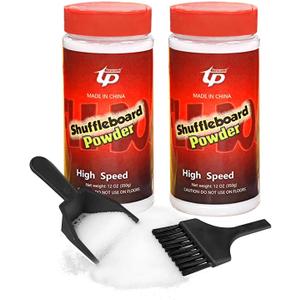Shuffleboard Sand Wax High/Medium Speed Shuffleboard Powder Set, Shuffleboard Sand with Mini Brush Set