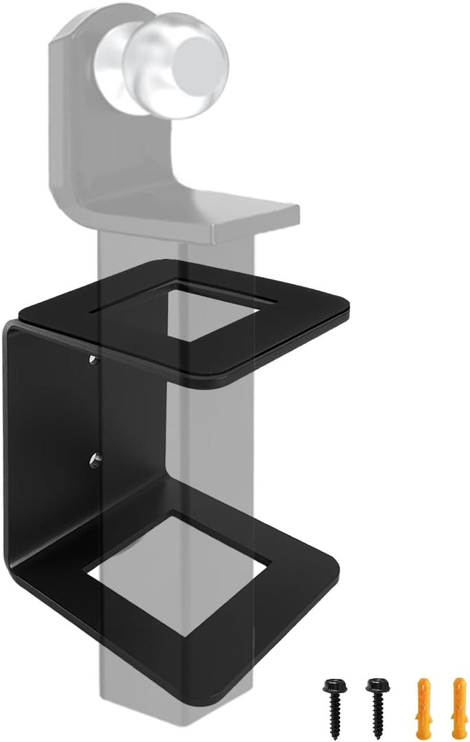 2 Inch Trailer Hitch Holder, Storage Bracket for 2 Inch Ball Mount Hitches and Mount Shank, Truck Bed Hitch Storage, Trailer Hitch Accessories, Truck Box Mounted, Holds 150 Pounds