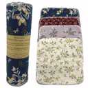 Reusable Paper Towel Rolls 20 Pack,Washable Napkin Cloth Value Set of 4 Colors 20 Pack of Paperless Towel-100% Cotton, Super Soft, Absorbent Made to Last (Floral)