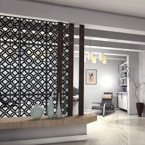 Kernorv Hanging Room Divider Made of Environmentally PVC, 24 PCS Partitions Panel Screen for Decorating Bedroom, Dining, Study and Sitting-Room, Hotel, Bar and Restaurant