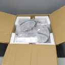 Black-Star Ring Ceiling Fans with Lights and Remote, 27 Inch Modern Low Profile Flush Mount Ceiling Fan, Dimmable LED Ceiling Light Fixture, Small Ceiling Fans for Bedroom, Kitchen, Indoor-Black