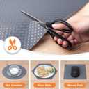 Shelf Liners for Kitchen Cabinets Refrigerator Liners Waterproof & Oil-Proof Kitchen Cupboard Liner Durable Drawer Mats EVA Material Non Adhesive Fridge Mats for Shelves - Gray 23.6 x 78.7 Inches