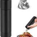 WhiteRhino Professional Pepper Grinder Mill with Top Button Lock,Heavy Duty High Output Aluminum Pepper Mill Refillable,Spice Grinder with Stainless Steel Burrs and Adjustable Coarseness Gift Set