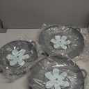 3pcs Silicone Lid Set, Microwave Splatter Cover, Reusable Heat Resistant Lids, Boil Safeguard, Spill Stopper, Multi-Function Kitchen Covers, Fridge Dishwasher Safe (Grey)