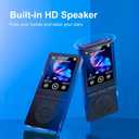 64GB MP3 Player with Bluetooth 5.3, Music Player with HiFi Sound for Sports Runners, 2.4" Screen MP3 Player Built in HD Speaker Voice Recorder FM Radio E-Book, Expanded Up to 128GB, Earphone Included