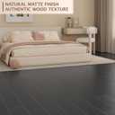 Peel and Stick Floor Tile, 36 Pcs 54 Sq.Ft Waterproof Wood Grain Luxury Vinyl Plank Flooring, Easy DIY Self Adhesive Vinyl Floor for Kitchen, Living Room, Bedroom, RV, Black