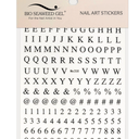 Roman Letters and Numbers Nail Art Stickers
