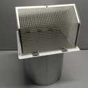 8 Inch Hooded Wall Vent with Screen and Damper,Outdoor Wall Exhaust Vent Cover Wall Cap for Exterior Kitchen Range Hood Ventilation Dryer HVAC Duct Air Exhaust, Galvanized Steel, White