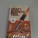 Craft Culture Wood Burning Tool Pen - Craft Burning Tools for Adults & Teens - Wood Burner Kit, Engraver, Carver, Pyrography, Woodburning - Includes 9 Premium Tips - Adjustable Temperature Control