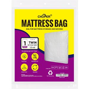 Twin Mattress Bags for Moving and Disposal  Plastic Mattress Protector for Storage,WaterProof Mattress Cover,TearResistant Mattress Wrap,Home Storage,moving supplies