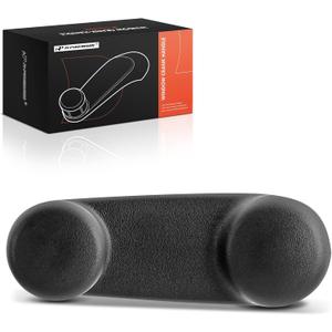 A-Premium Front or Rear Side Window Crank Handle Compatible with Jeep Wrangler & Dodge Ram 1500 2500 3500 Van, Durango, Caliber, Dakota, B1500, B2500, B3500 & Mitsubishi Raider, Textured Gray