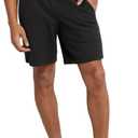 Hanes Men's Originals Heavyweight Fleece Sweat Shorts with Pockets (X-Large, Black)