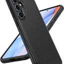 FNTCASE for Samsung Galaxy S24-FE Case: Dual Layer Protective Heavy Duty Cell Phone Cover | Shockproof Rugged with Non-Slip Textured | Military Grade Drop Protection Bumper Tough (Black)