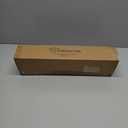 KAMANINA Black Curtain Rods for Windows 48 to 84 Inches (4-7ft) Heavy Duty Curtain Rods, 7/8 Inch Adjustable Decorative Drapery Rods Set with Modern Finials