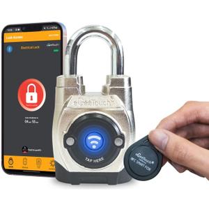 5th GEN Outdoor Smart Padlock (Single, Short Shackle) Keyless Bluetooth & NFC Lock, Durable Weatherproof Security for Sheds, Gates, Bikes - Convenient App Control & Enhanced Safety