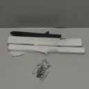 6 Ft Metal Yard Sign Stake, Aluminum Sign Post with Heavy Duty Base, Adjustable Pole with Holes for Signs, Sleek Modern Design 72'' Holder for Outside Garden Road Parking Ground(Black)