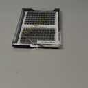 12rows-Large Tray Mixed 8-10-12-14-16mm/Mixed 14-15-16mm/Mixed14mm-16mm/Mixed 18-20mm Wide Stem Individual False Eyelashes Dramatic Black Cluster Eyelashes (mixed 12-14mm)