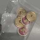 5Pcs Metal Rhinestone Botton Round Shape Button for Sewing DIY Crafts Jewelry Making