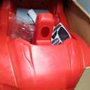 Step2 Whisper Ride Cruiser Kids Push Car, Ride On Toy, Stroller Substitute, Includes Seat Belt & Horn, Made of Durable Plastic, Max Weight 50 lbs., For Toddlers 18 Months - 4 Years Old, Red, 90.8x50.2x120.7 Centimeters
