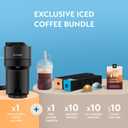 Nespresso Vertuo Pop+ Cold Value Added Bundle with Iced Coffee Tumbler by De'Longhi, Liquorice Black
